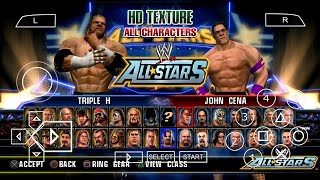 (NEW) WWE All Stars - FHD Texture Mod | PPSSPP Gameplay