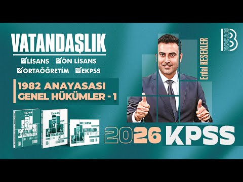 13) 2026 KPSS Citizenship – 1982 Constitution General Provisions 1 – Unamendable Articles – Erdal...