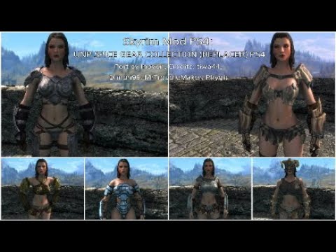 Skyrim Mod PS4: UNP SPICE GEAR COLLECTION (REPLACER) PS4 Port by Inoyen, Credits: tiwa44