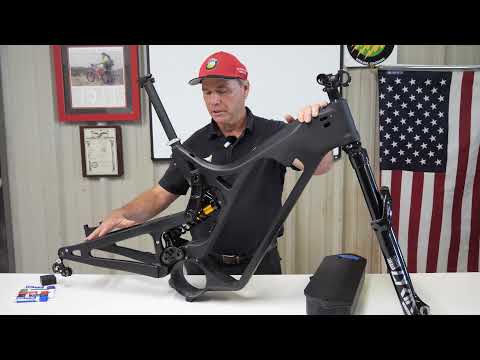 The only e-bike with a full carbon frame, swingarm, and battery case.