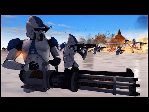 Order 66 BEACH INVASION! - Men of War: Star Wars Mod Battle Simulator
