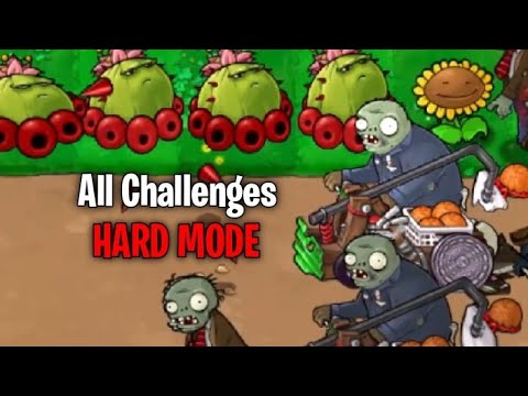 PvZ DLC Edition V2.5.1 All Challenges (Hard Mode)