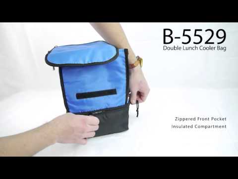 ADMART PRODUCTS B-5529 Double Layer Lunch Cooler Bag Insulated Cooler Bag
