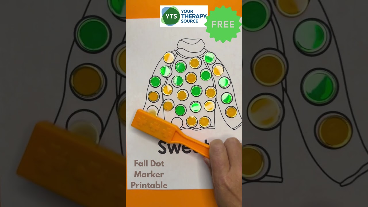 Fall Dot markers Free Printable