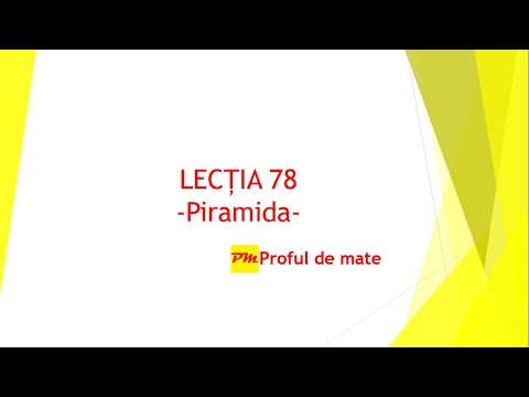 LECȚIA 78: Piramida #profuldemate #teme #matematica #scoala