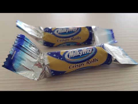 Milky Way Crispy Rolls Mini Opening