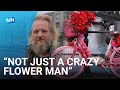 Op de bres voor de iconische flowerbikeman