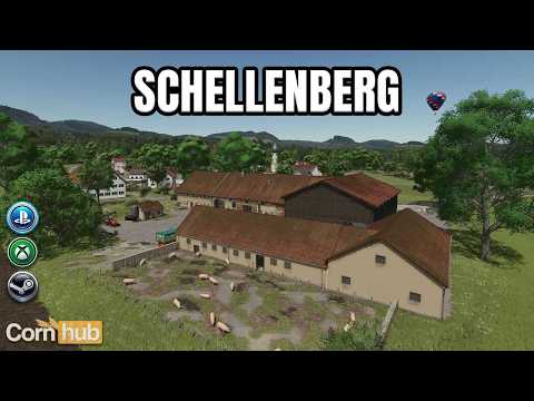 LS25 Schellenberg – Realistic Lake Constance map with 3 farms & 130 fields