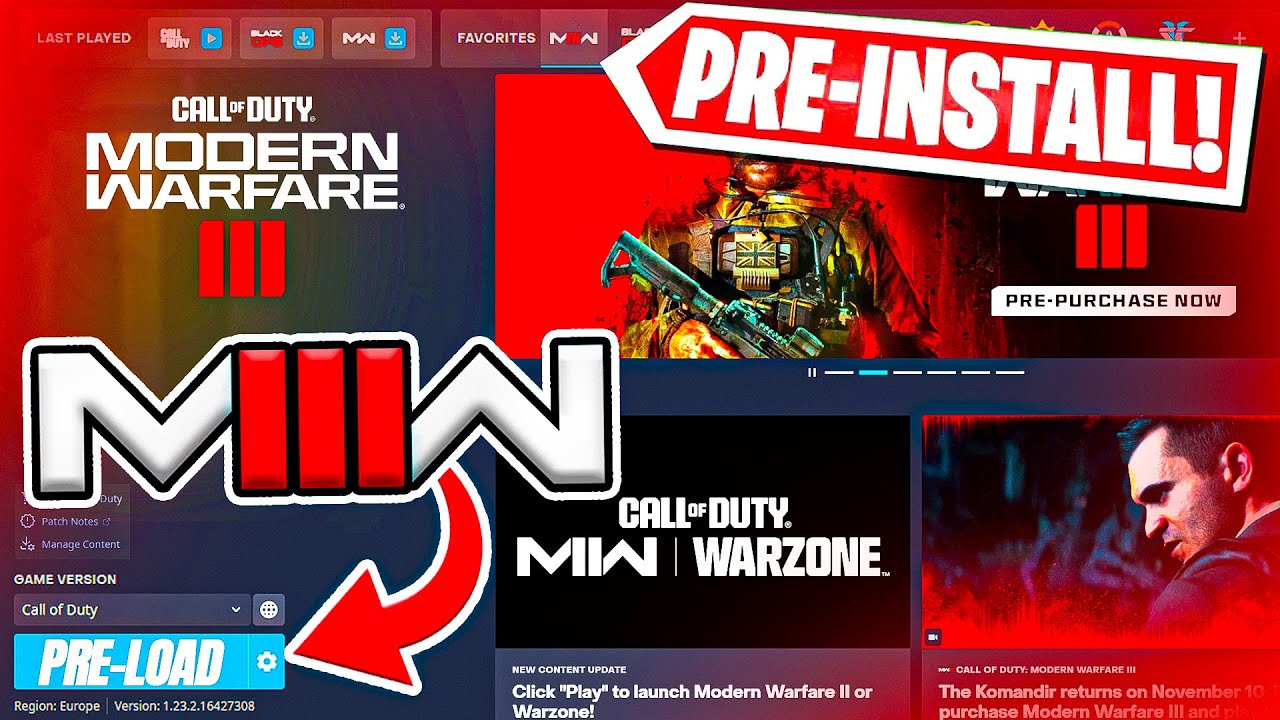 How To PRELOAD MODERN WARFARE 3 on PC, XBOX & PS!
