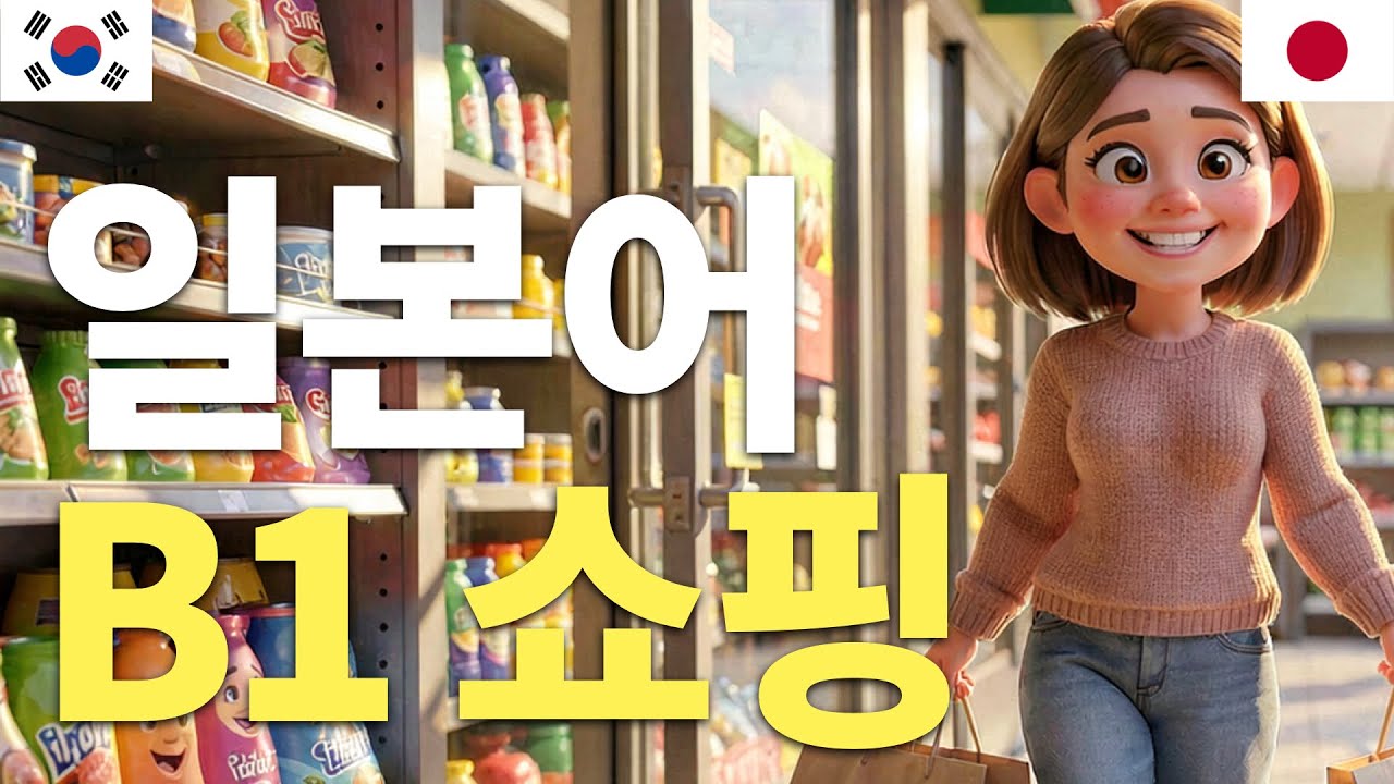 일본어 B1 쇼핑 | 자연스러운 듣기 | 히라가나 병기 | 일본어 배우기