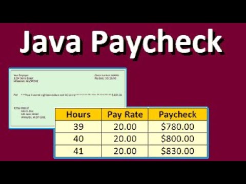 Java Paycheck Lab Project
