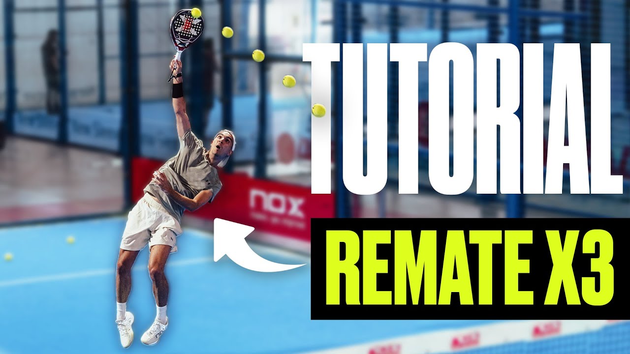 Smash por tres technique: lift and side spin