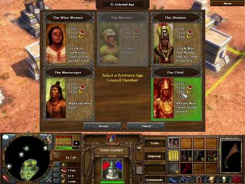 Skirmish Firenzy #44 [Age of Empires 3 Aztecs 1v1/Rise of Legends Coutl 1v1]