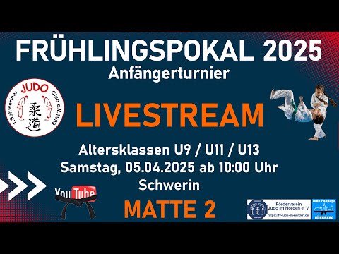 Matte 2 - Schweriner Frühlingspokal - AK U9 / U11 / U13 - 05.04.2025 - Judo Fanpage Nürnberg