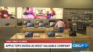 Apple becomes world's most valuable company as Nvidia stock falls