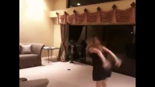 Alexa Heller dancing to HOLD ON