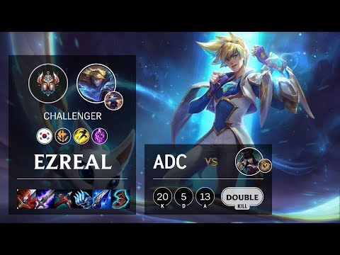 Ezreal ADC vs Caitlyn - KR Challenger Patch 10.5