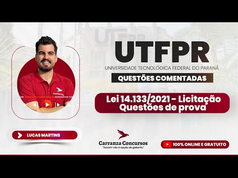 UTFPR Competition | Law 14.133/2021 Tenders – Administrative Law – Commented Questions