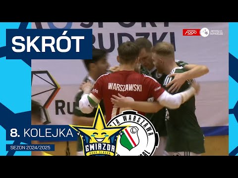 Gwiazda Ruda Śląska - Legia Warszawa 3:6 | SKRÓT | 8. kolejka (2024/25)