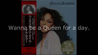 Donna Summer - Queen for a Day LYRICS - SHM &quot;Once Upon A Time&quot; 1977