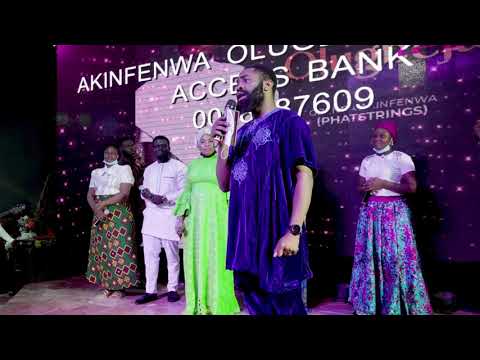 Woli Arole at the album launch for #JehovahOlugbeja