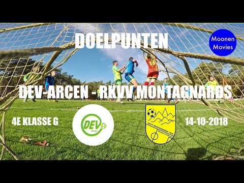 Doelpunten DEV-Arcen - Montagnards 14-10-2018