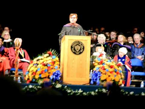 Aaron Sorkin at Purchase College Graduation 2012