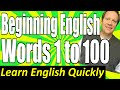 Basic English Speaking 1: Words 1 to 100 for ...