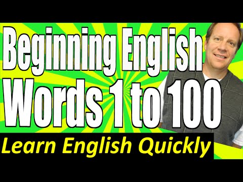 Basic English Speaking 1: Words 1 to 100 for Beginning Students. Learn Basic Words and Pronunciation