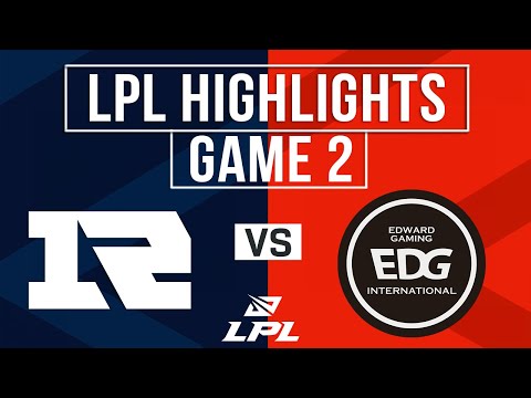 RNG vs EDG Highlights Game 2 | LPL 2024 Spring | Royal Never Give Up vs Edward Gaming