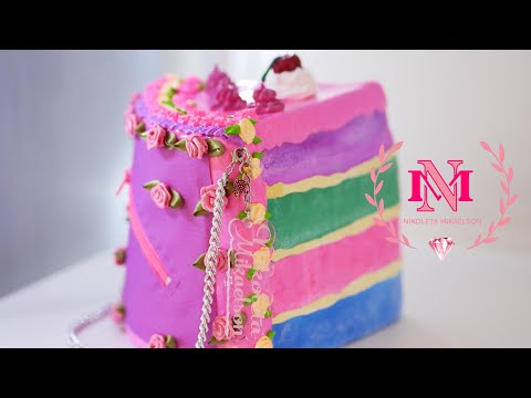 Colourful cake 🍰 clutch / Nikoleta Mikaelson