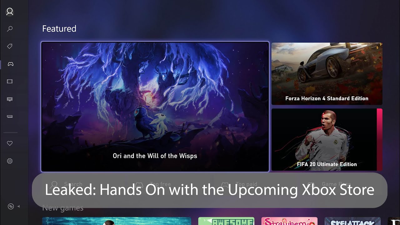Leaked: Hands on with the new Xbox Store - YouTube