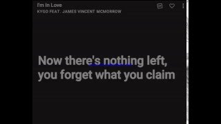 I&#39;m In Love - Kygo (LYRICS)
