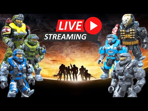 Building the UNSC Falcon Sweep LIVE! Halo Mega Construx.
