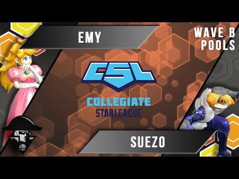 CSL - Melee Singles - Emy (Peach) VS Suezo (Sheik) - Wave B Pools