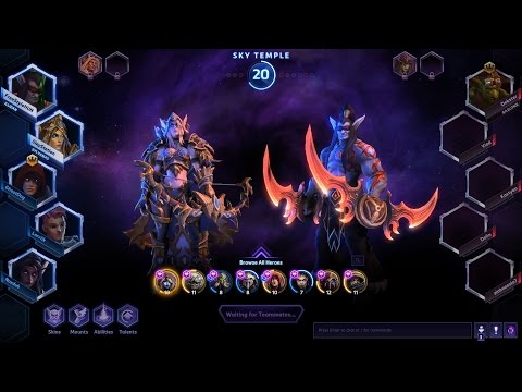 HOTS Hero League - Sylvanas on Sky Temple and Haunted Mines
