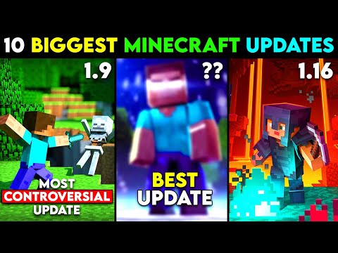 Top 10 *BIGGEST* Minecraft Updates That Changed The Game For Forever 😲🔥