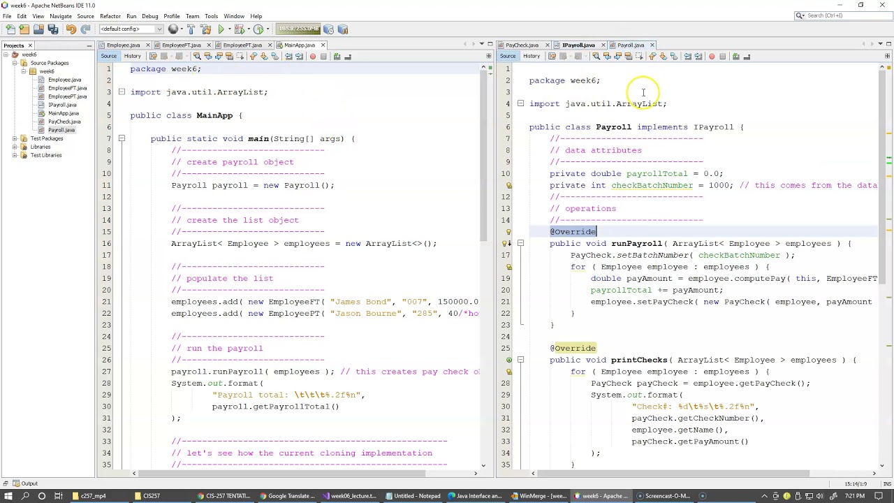 6.2 Employee/Payroll interfaces example