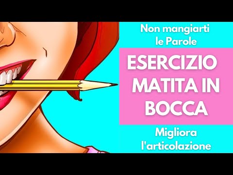 Corso di Dizione Online - Esercizio della Matita in Bocca per non mangiarsi le parole e articolare