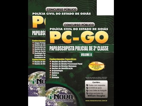 Apostila PC-GO 2015 - Papiloscopista Policial de 3ª Classe