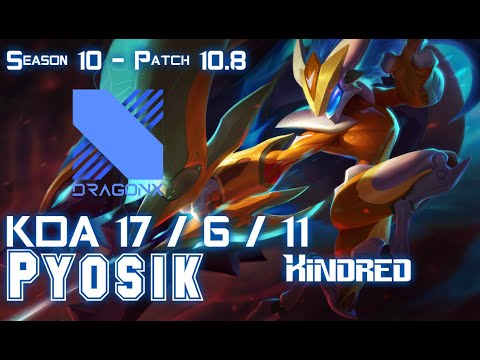 DRX Pyosik KINDRED vs GRAVES Jungle - Patch 10.8 KR Ranked