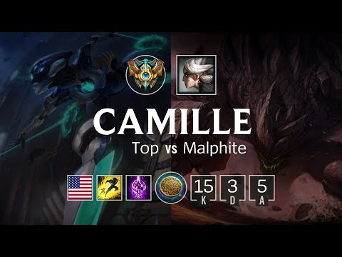 Camille Top vs Malphite - NA Challenger Patch 8.22