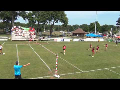 13. 2018 U18 Fistball WC - Austria vs. Chile - Women