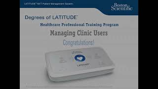 Managing Users: LATITUDE™ NXT Training Guide