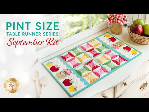 Pint Size Table Runner - September | a Shabby Fabrics Tutorial