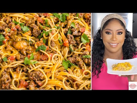 Taco Spaghetti Recipe | Taco Pasta Recipe