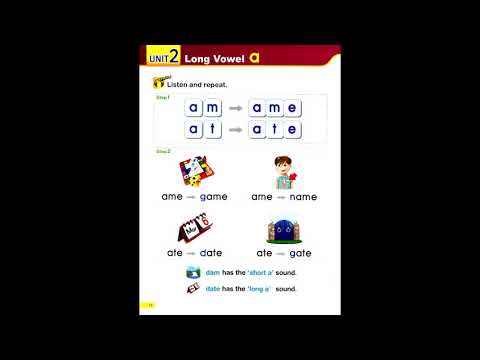 page 16 smart phonics 3  unit 2 long  vowel a #smartphonics3