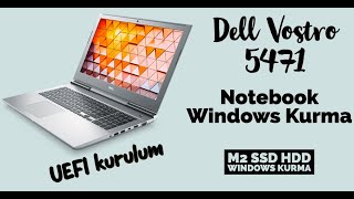 Dell Vostro 5471 Notebook Windows Kurma, M2 Ssd Hdd Windows Kurma, Disk denetleyicisinin bilgisayarı