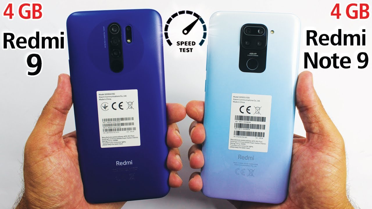 Redmi 9 (4GB) vs Redmi Note 9 Speed Test! Which is Faster?😱