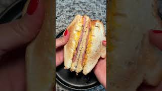 Fried Bologna Sandwich with Mayo and Mustard